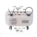 把手機變電視看教學影片．追劇通通行【懶人專利】手機桌面支架復古電視收音機可愛創意藍芽音箱/懶人支架/手機支架/數碼相框